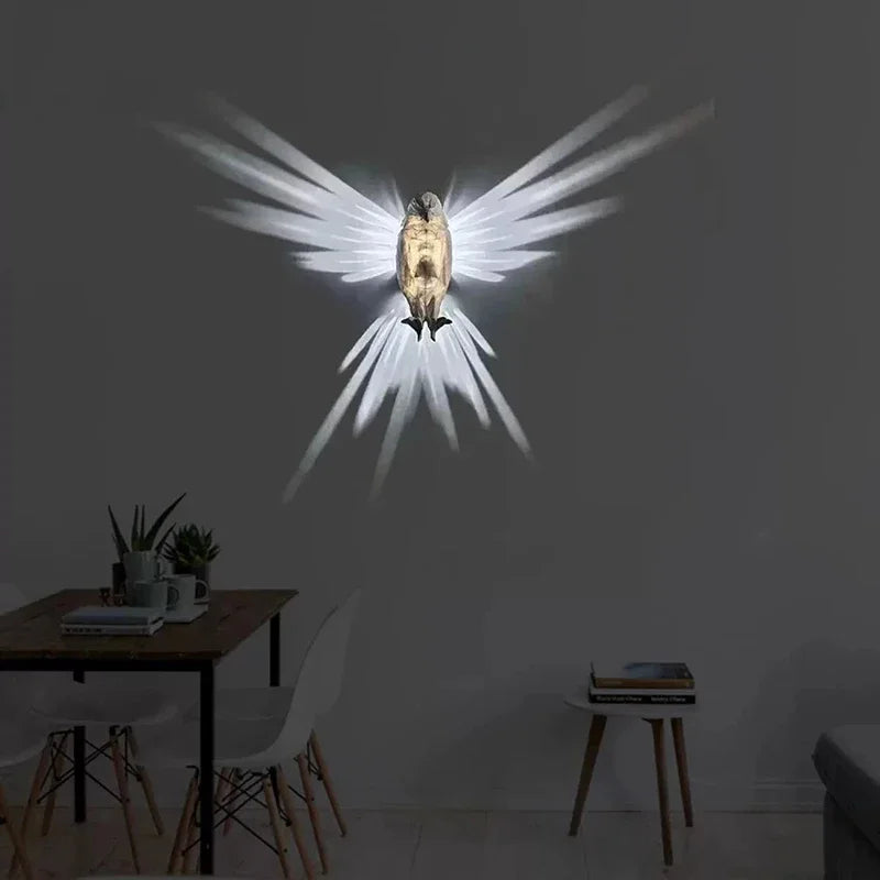 Creative 3D Bird Wall Projection Lamp