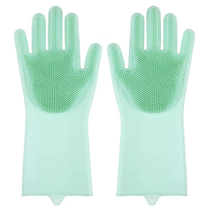 2pcs Silicone Cleaning Gloves