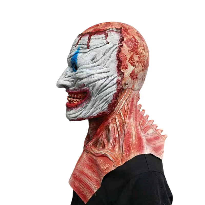 Double-layer Ripped Bloody Skull Mask