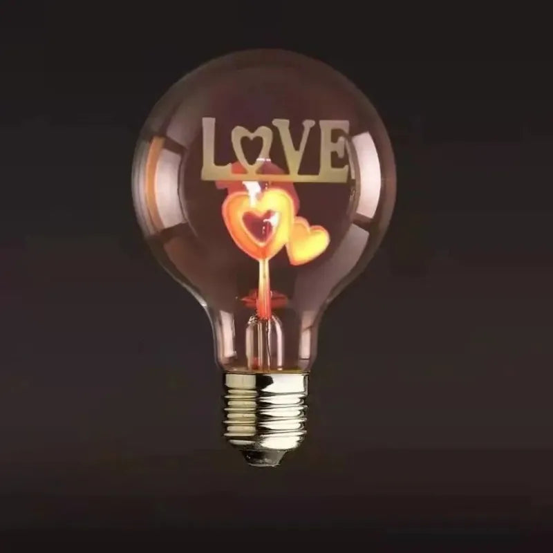 Vintage Art Light Bulb