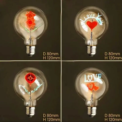 Vintage Art Light Bulb