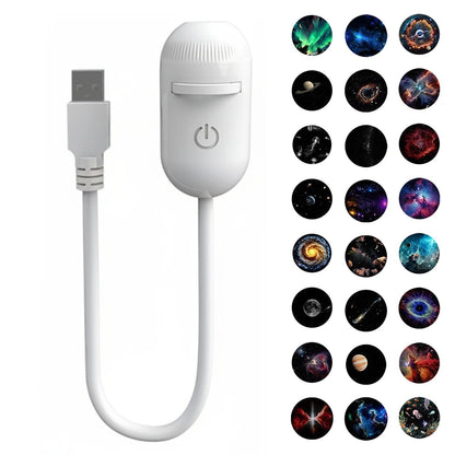 2-in-1 Mini Galaxy Star Projector
