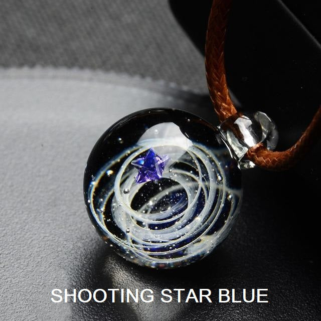 Cosmic Handmade Galaxy Glass Pendant (22 Designs)