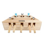 3/5-Hole Wooden Imitation Mole Mouse Playing Cat Game