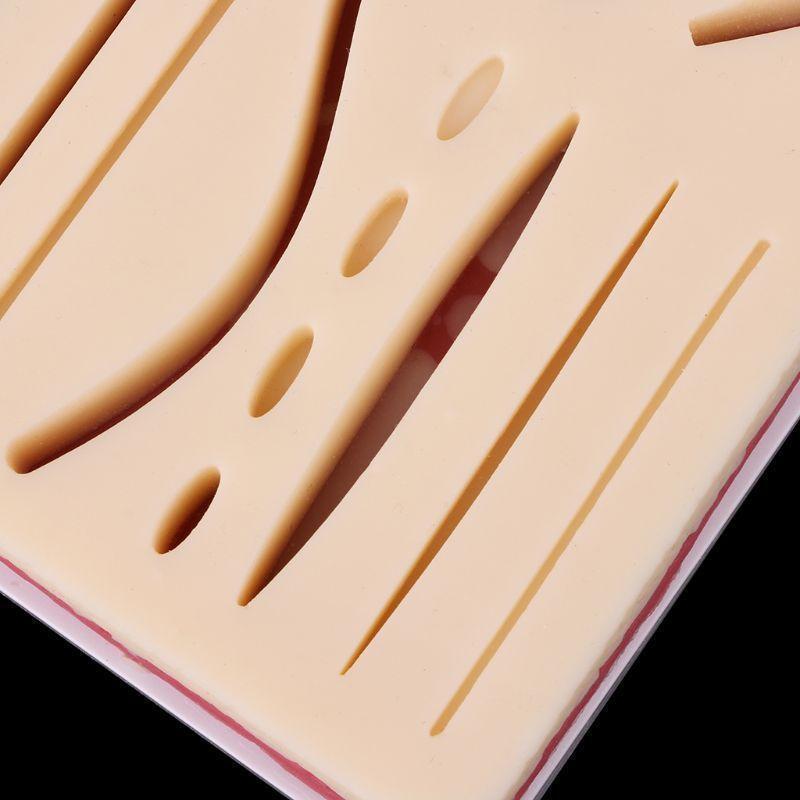 Silicone Human Skin Model Suture Practice Pad Surgical Training Practice Tool