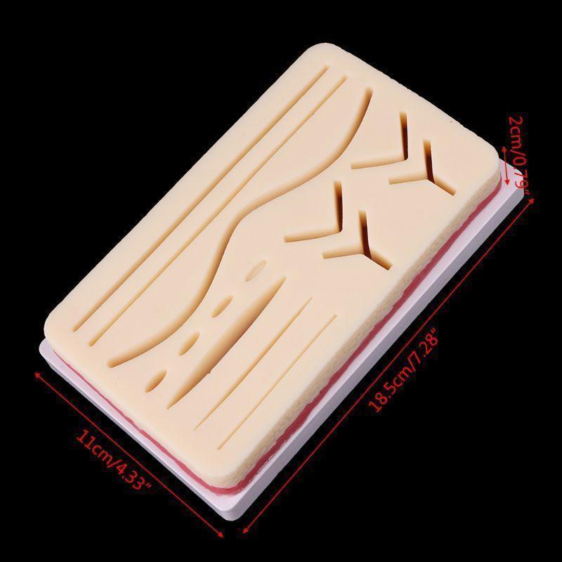 Silicone Human Skin Model Suture Practice Pad Surgical Training Practice Tool