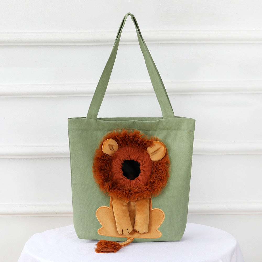 Lion Shape Pets Handbag