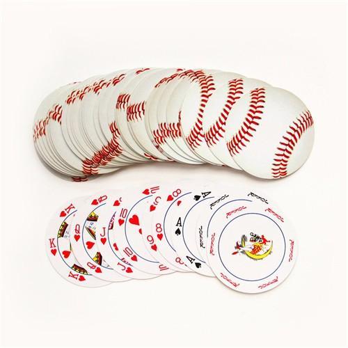 Round shape playing cards