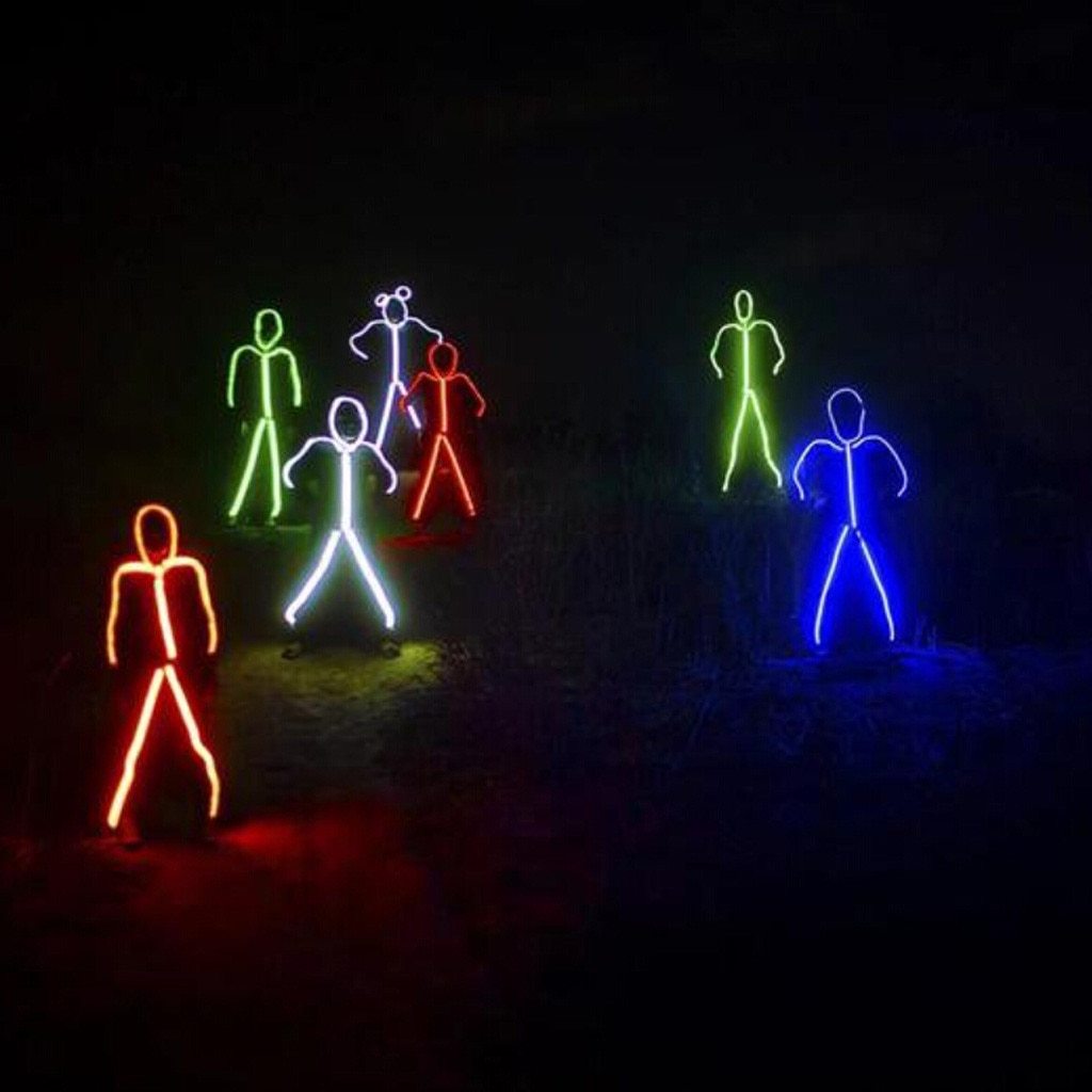 Waterproof led stick figure costume