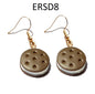 Handmade Resin Cookies Macaron Cake Food Donuts Drop Earring For Women