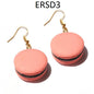 Handmade Resin Cookies Macaron Cake Food Donuts Drop Earring For Women