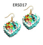 Handmade Resin Cookies Macaron Cake Food Donuts Drop Earring For Women