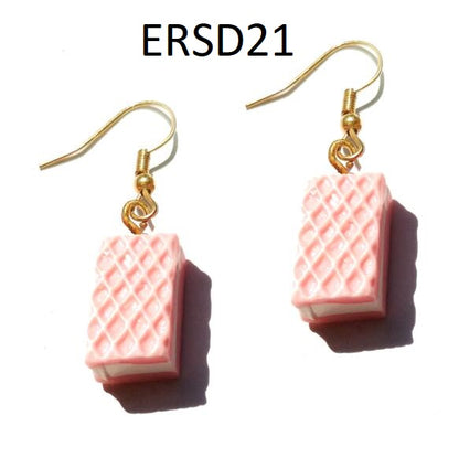 Handmade Resin Cookies Macaron Cake Food Donuts Drop Earring For Women