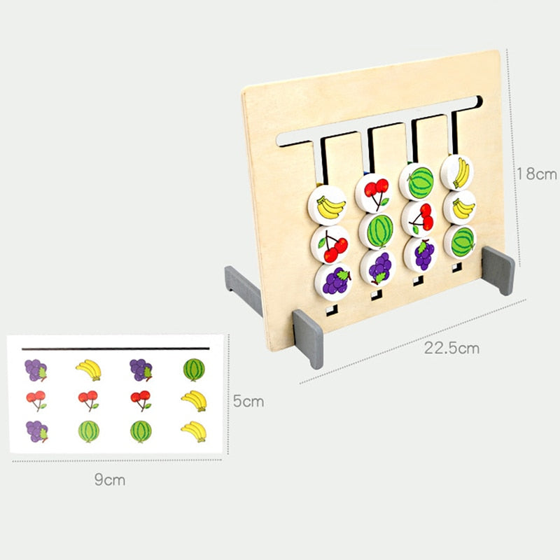 Colors & Fruits Matching Montessori Wooden Toy