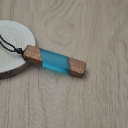 Wood Resin Necklace Pendant