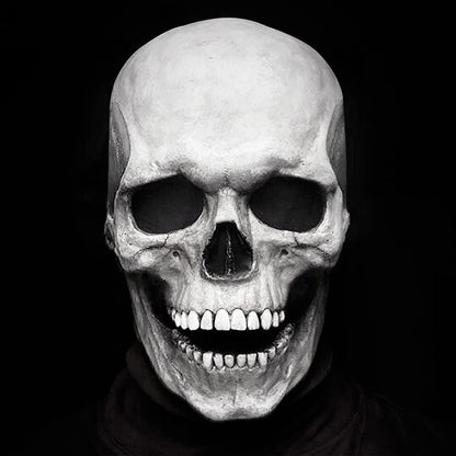 Full Head Skull Mask With Movable Jaw