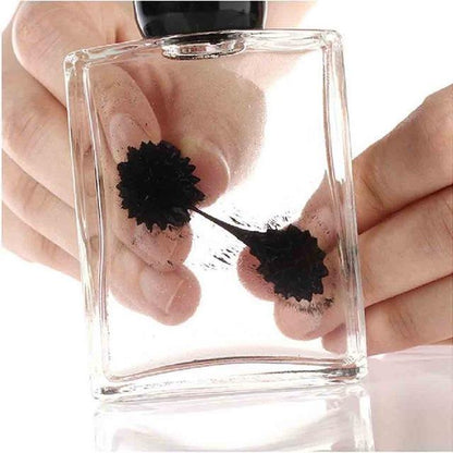 Magnetic Cylindrical Ferrofluid In A Bottle