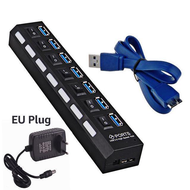 7 USB Ports Hub 3.0