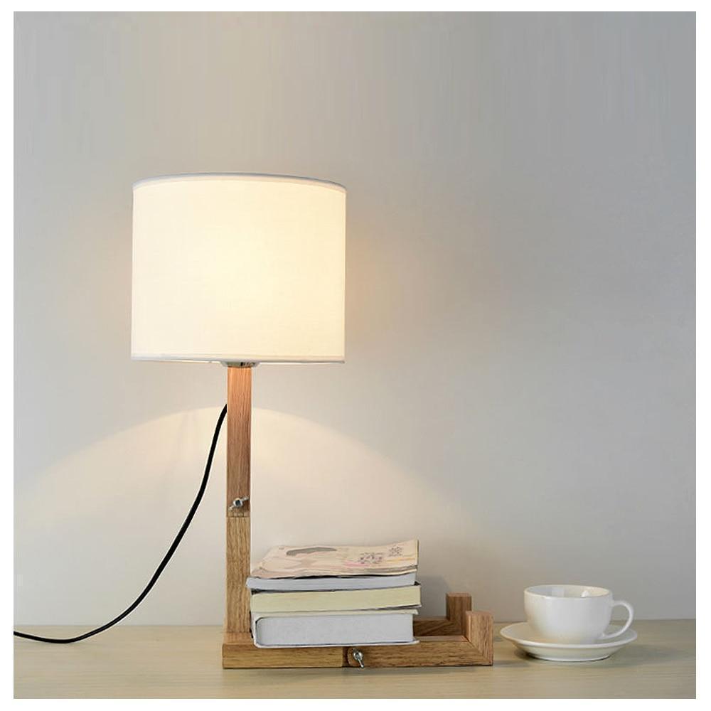 Robot Shape Wooden Table Lamp